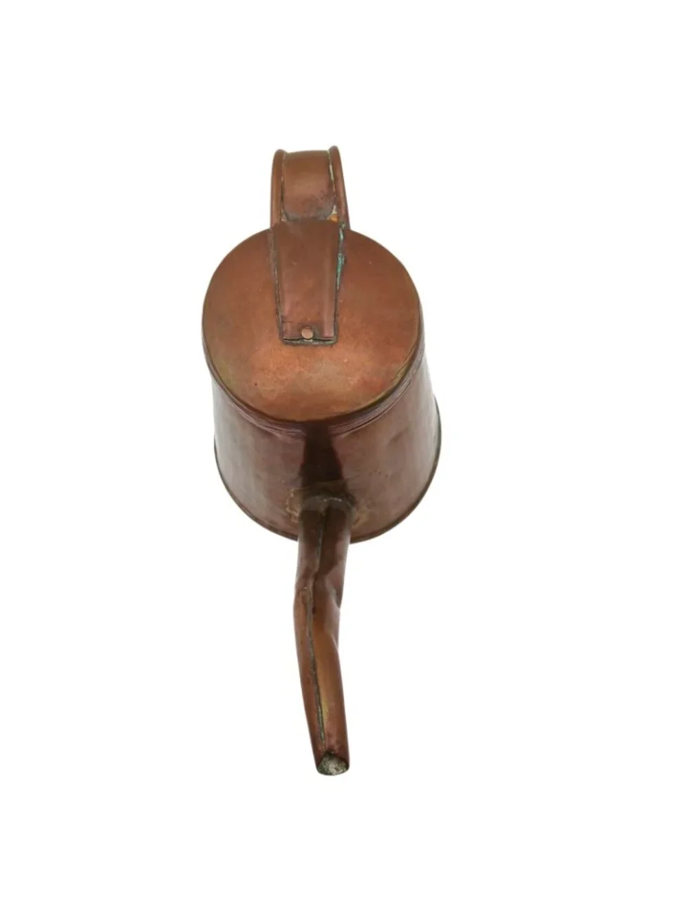 Vintage Hand Hammered Copper Tea Kettle Hinged Lid Rustic Primitive 6